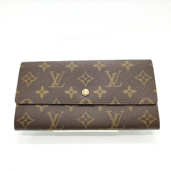 Authentic Louis Vuitton Monogram Leather Wallet mn332-120625 - Picture 1 of 9